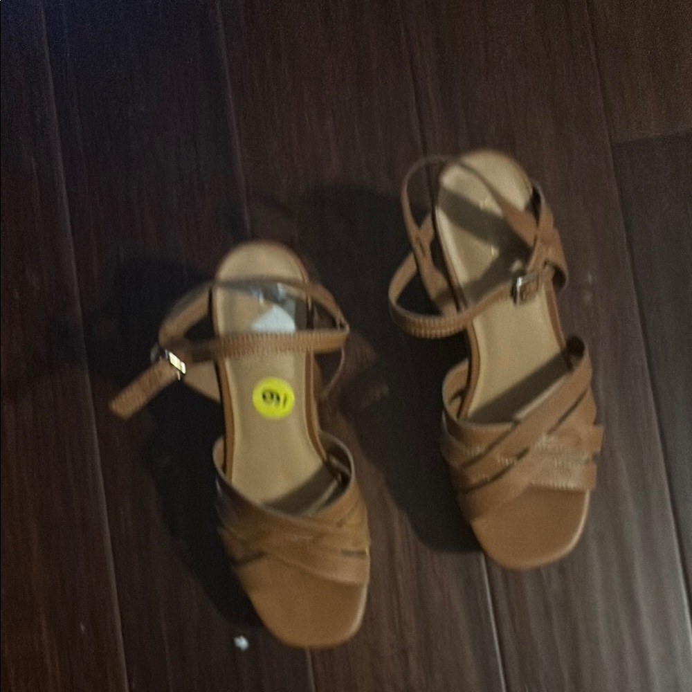Indigo Tan Strappy Heels